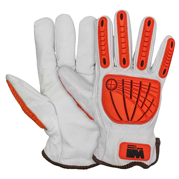 I2436 Wells Lamont A5 Impact Resistant Leather Driver Glove
